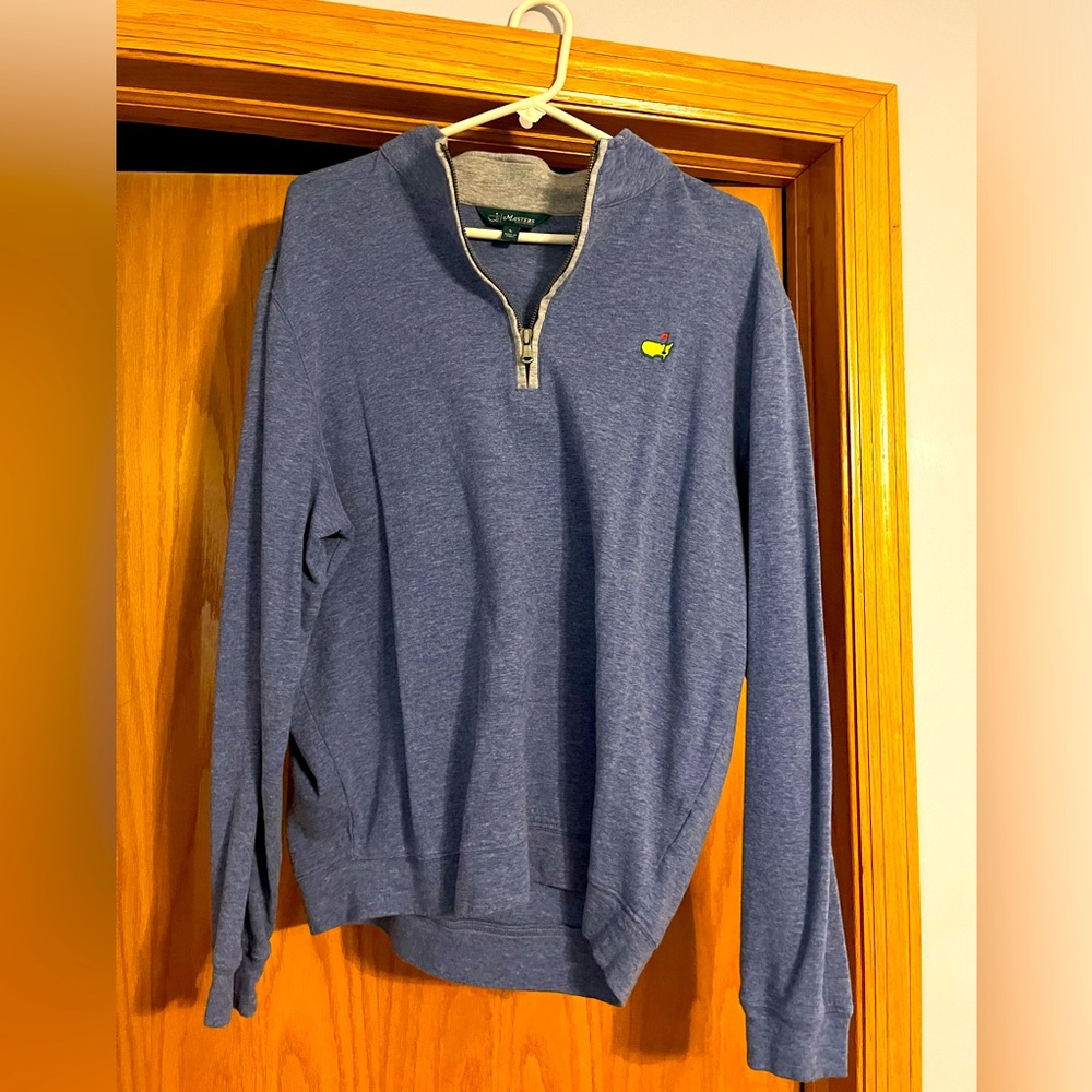 Masters Collection Men’s half zip blue SZ L